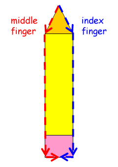 signmaker's vantage, left-handed